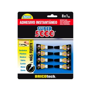 Adhesivo instantáneo super 5000 8x1g Bricotech
