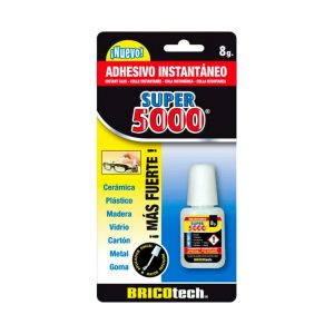 Adhesivo instantáneo super 5000 con pincel 8g Bricotech