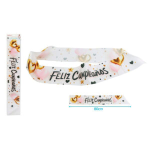 Banda “Feliz Cumpleaños” Con Corazones