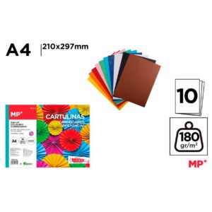 Block Cartulina Color A4 10 Hojas