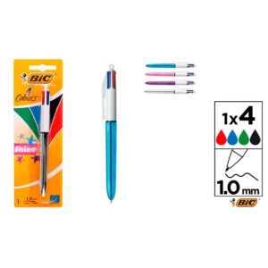 Bolígrafo 4 Colores Shine