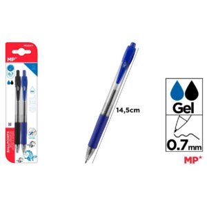 Bolígrafos gel punta 0.7mm 2uds