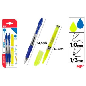 Set de escritura (Boligrafo+Subrayador)