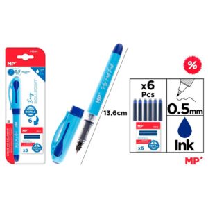 Bolígrafo tinta liquida punta Ball azul