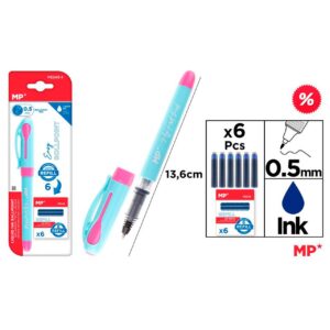 Bolígrafo tinta liquida punta Ball azul