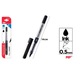 Bolígrafo tinta liquida punta Ball Negro