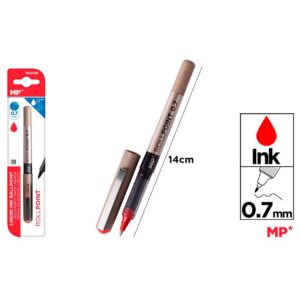 Bolígrafo tinta liquida punta Ball Rojo