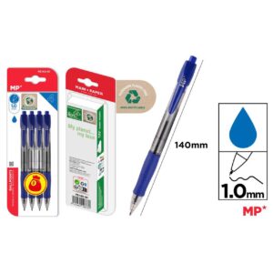 Bolígrafos punta 1.0mm 4uds