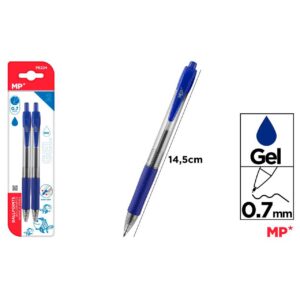 Bolígrafos gel punta 0.7mm 2uds