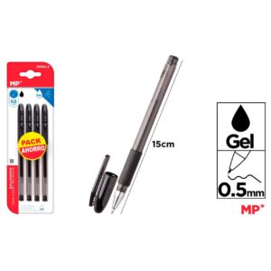 Bolígrafos de tinta gel punta 0.5mm 4uds