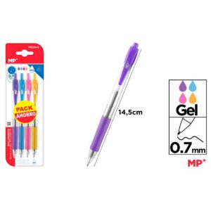 Bolígrafos pack ahorro 0.7mm 4uds
