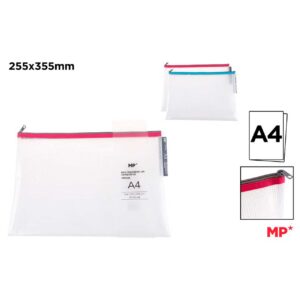 Bolsa Transparente Eva con Cremallera A4