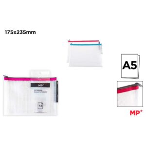 Bolsa Transparente Eva con Cremallera A5