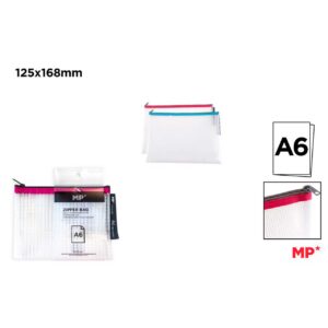 Bolsa Transparente Eva con Cremallera A6