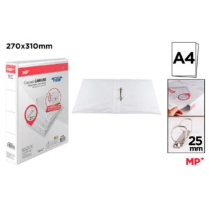 Carpeta Canguro 2 Anillas Blanca 25mm