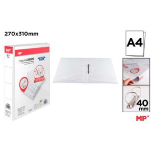 Carpeta Canguro 2 Anillas Blanca 40mm