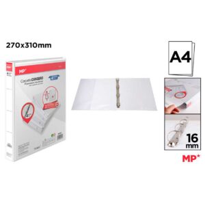 Carpeta Canguro 4 Anillas Blanco 16mm