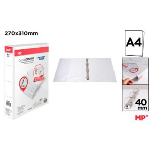 Carpeta Canguro 4 Anillas Blanco 40mm