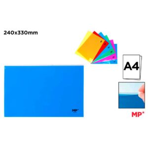 Carpeta con Cierre Cremallera A4 Fluor