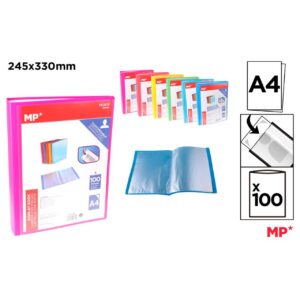 Carpeta con 100 Fundas A4 Portada Personalizable