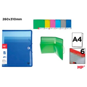 Carpeta Fuelle con Goma Translucida A4