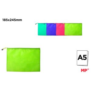 Carpeta Cremallera Tela A5