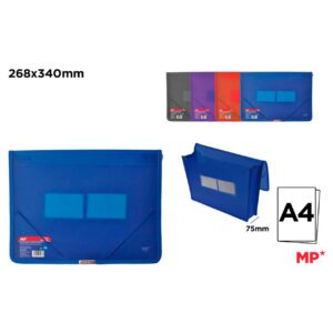 Carpeta Documentos Anchas con Gomas A4