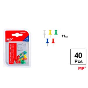 Chincheta Corcho de Colores 11mm 40pcs
