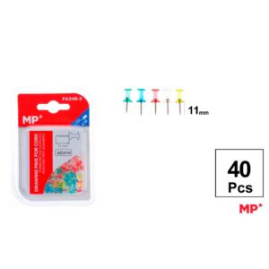 Chinchetas Corcho Transparente 11mm 40pcs