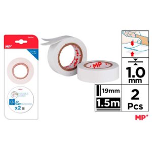 Cinta Adhesiva Doble Cara 1mm 19mm 2pcs