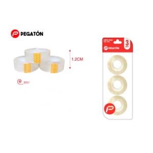 Cinta celo 1.2cm X 35m pack de 3 unidades