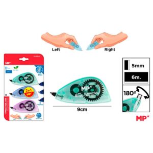 Cinta Corrector 5mm x 6m 3uds