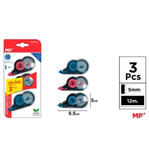 Cinta Correctores 5 mm x 12 m 3uds