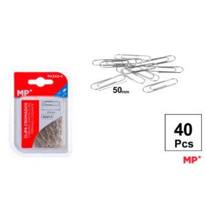 Clips Cromados 50mm 40pcs