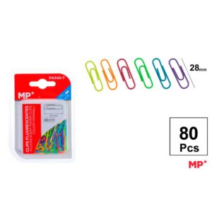 Clips Fluorescente 28mm 80pcs