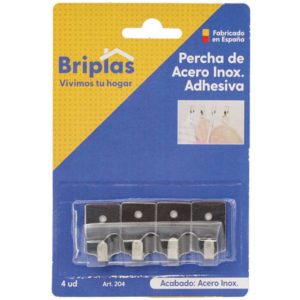 Colgador adhesivo de acero Briplas