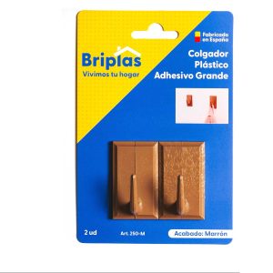 Colgadores adhesivos madera Briplas