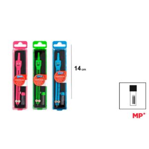 Compas Básico Colores con Recambio Mina