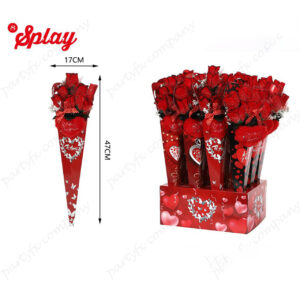 Corazon Con Rosa Individual