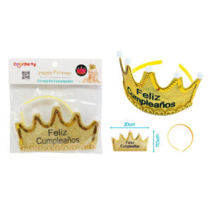 Corona De Cumpleaños Dorada