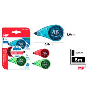 Cinta Corrector 5 mm x 6 m 3uds