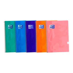 Cuaderno Classic A4 con tapa de plástico flexible cuadricula Oxford colores surtidos