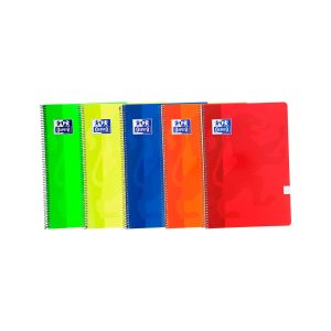 Cuaderno Oxford Folio cuadriculado tapa blanda colores surtidos