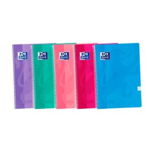 Cuaderno Oxford Folio cuadriculado tapa blanda colores tendencia