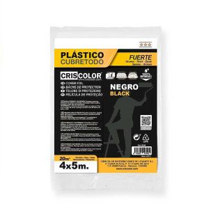 Cubretodo Negro Fuerte 4x5m