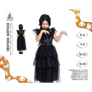 Disfraz Infantil Vestido Gotico