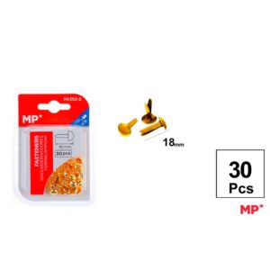 Encuadernadores Dorados 18mm 30pcs