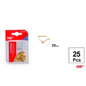 Encuadernadores Dorados 25mm 25pcs