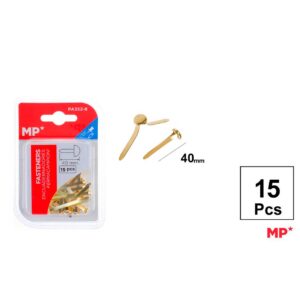 Encuadernadores Dorados 40mm 15pcs