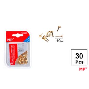 Encuadernadores Dorados 19mm 30pcs